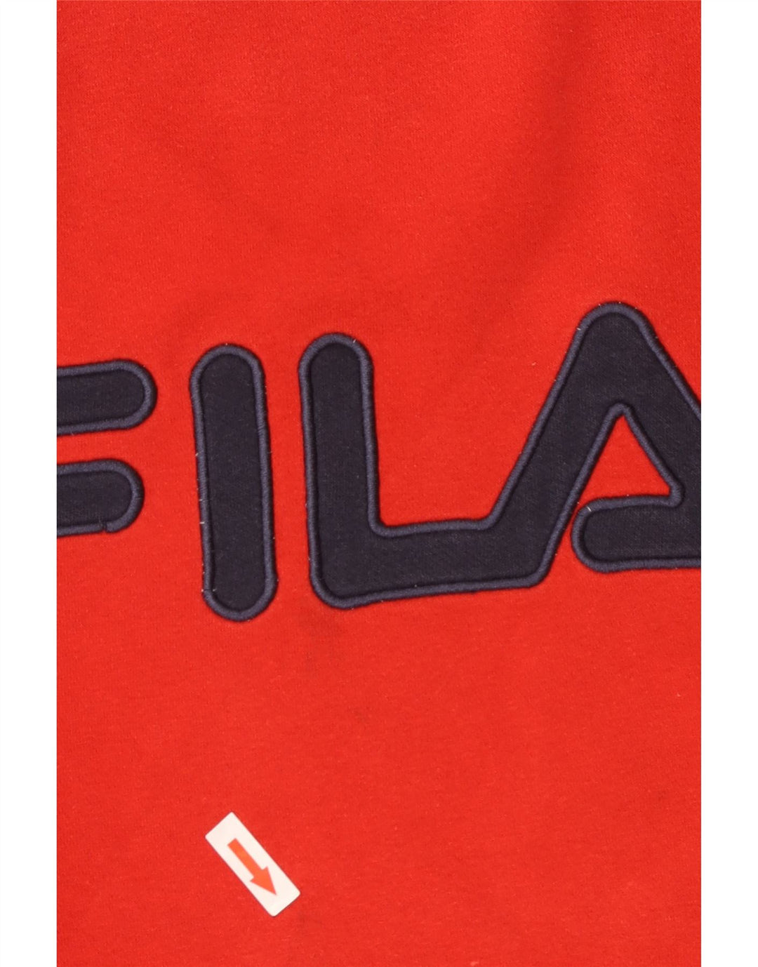 Męska bluza z grafiką Fila, mała, czerwona, bawełniana