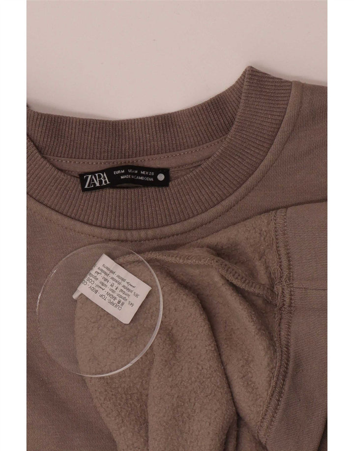 Sweter damski Zara UK 14, średnioszary, bawełniany