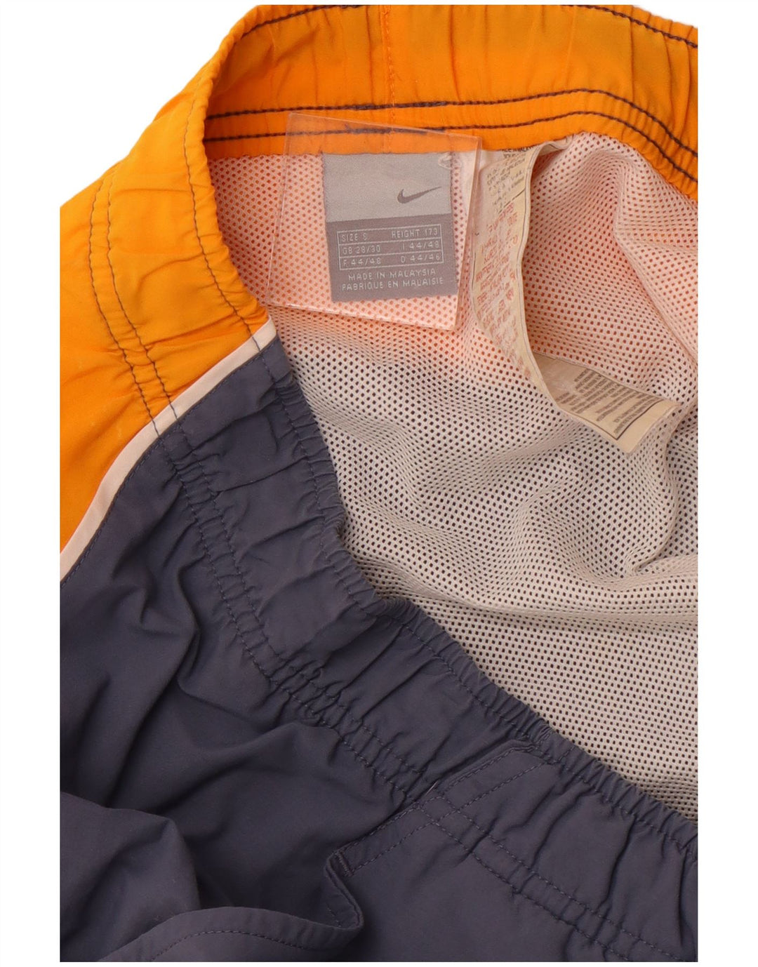 Męskie spodenki sportowe NIKE, małe, granatowe, z blokami kolorów