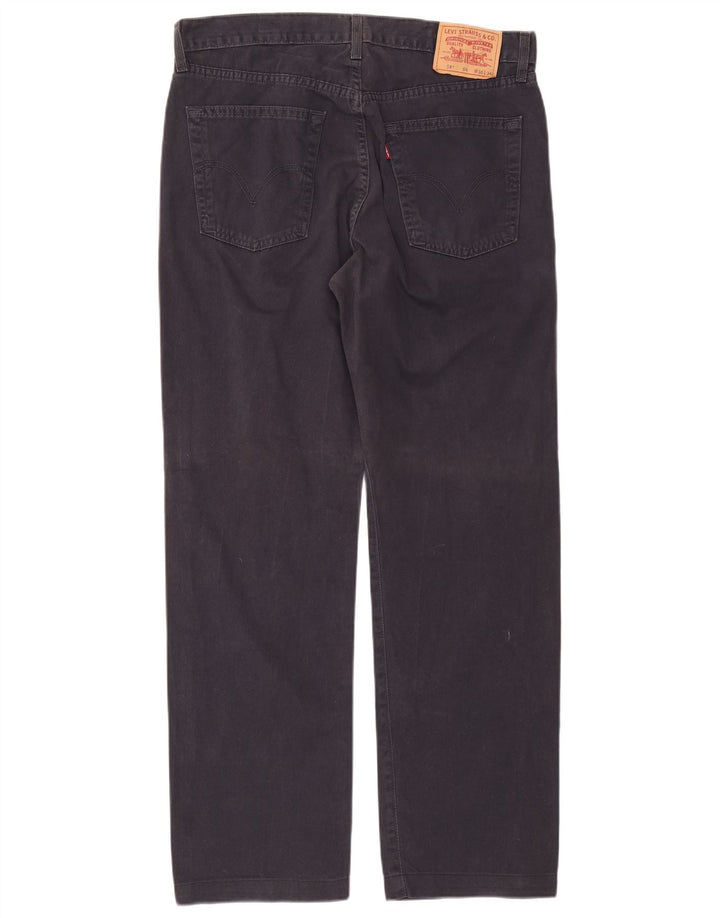 Męskie dżinsy Levi's 581 Straight W36 L30 Granatowa bawełna