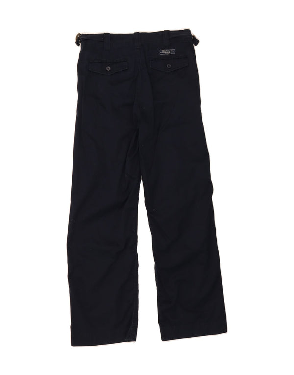 POLO RALPH LAUREN Boys Chino Trousers 15-16 Years W28 L29 Navy Blue