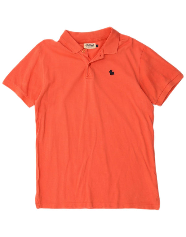 Męska koszulka polo Jack & Jones, duża, różowa, bawełniana