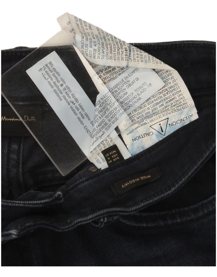 Damskie jeansy zwężane MASSIMO DUTTI EU 40 Medium W30 L27 Granatowa bawełna