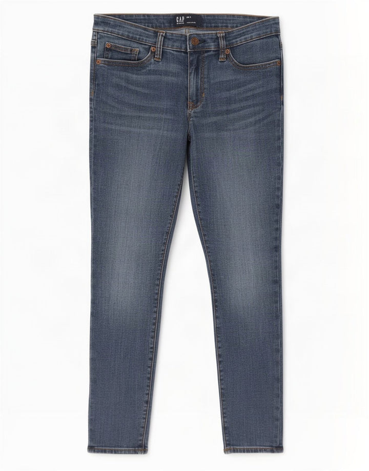 Damskie legginsy Gap Cropped Jeans W30 L25 Niebieska bawełna