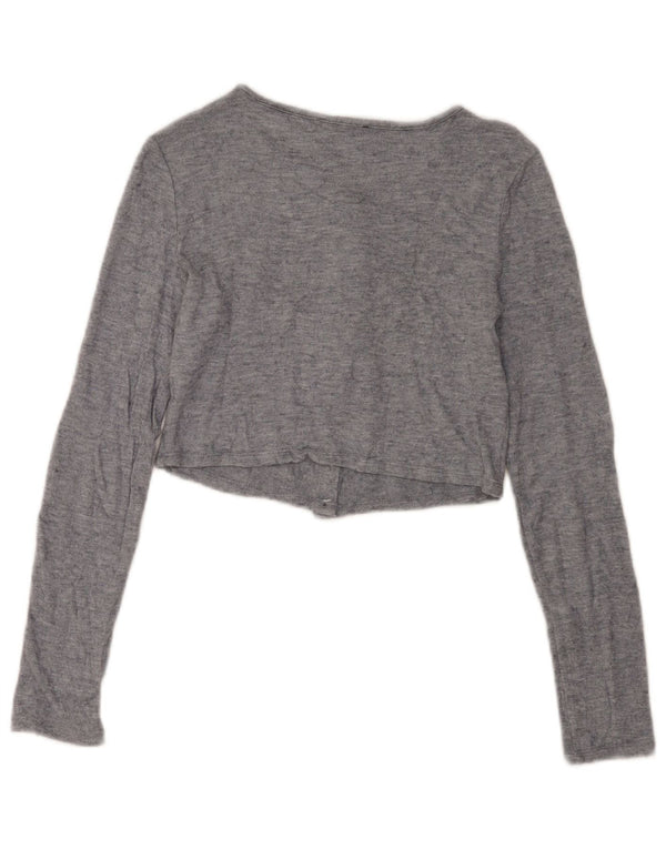 Krótki kardigan damski Zara UK 10 Small Grey