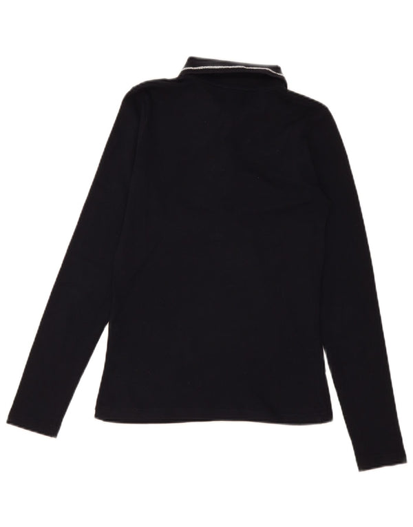 Damska koszulka polo z długim rękawem Guess By Marciano US 2 XS czarna
