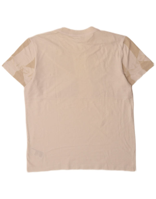 Męska koszulka z grafiką Calvin Klein Jeans Top Medium Off White Cotton
