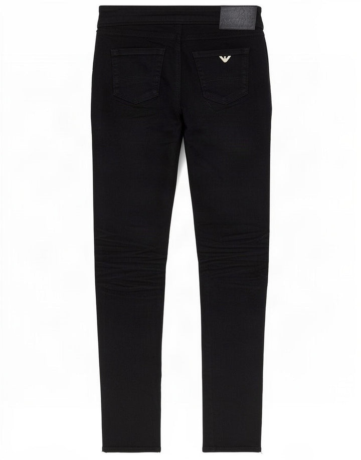 Damskie jeansy Skinny Armani W26 L31 Czarny poliester