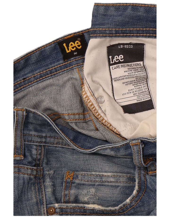 LEE Mens Denim Shorts W36 Large  Blue Cotton