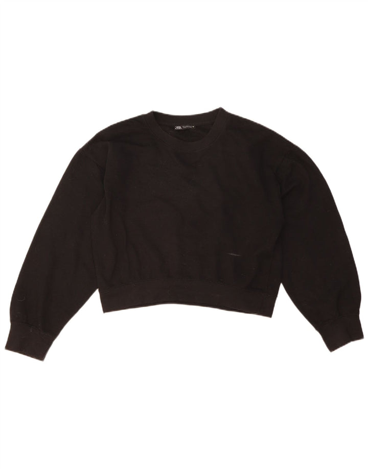Damski sweter oversize ZARA Crop UK 10 Small Black