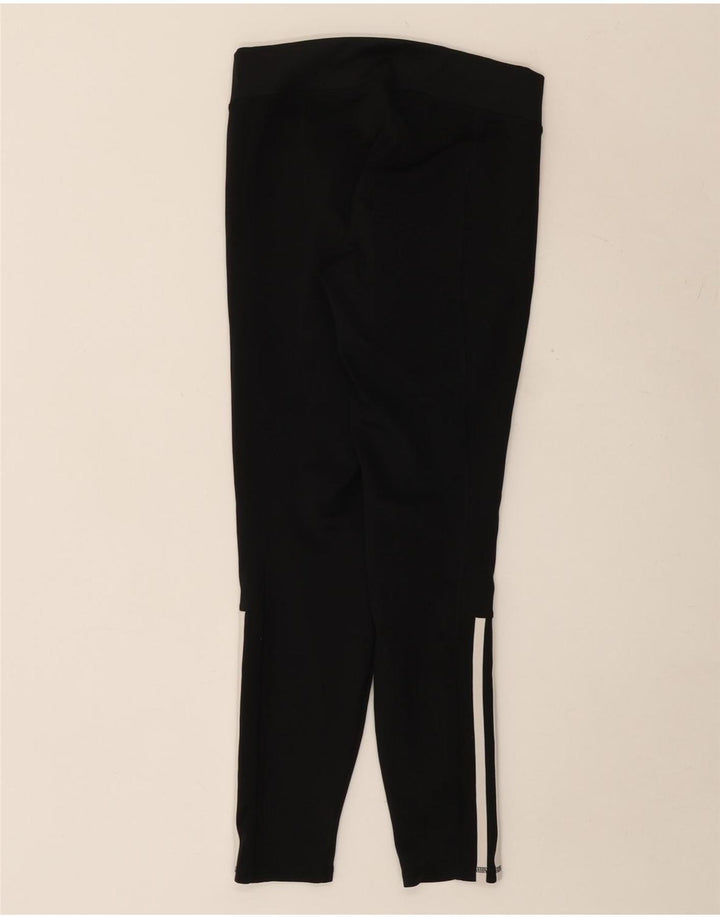 Legginsy damskie Adidas UK 8/10, małe, czarne, poliestrowe
