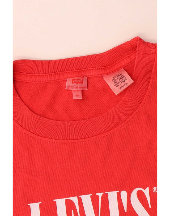 Damska koszulka oversize z grafiką Levi's Top UK 6 XS czerwona