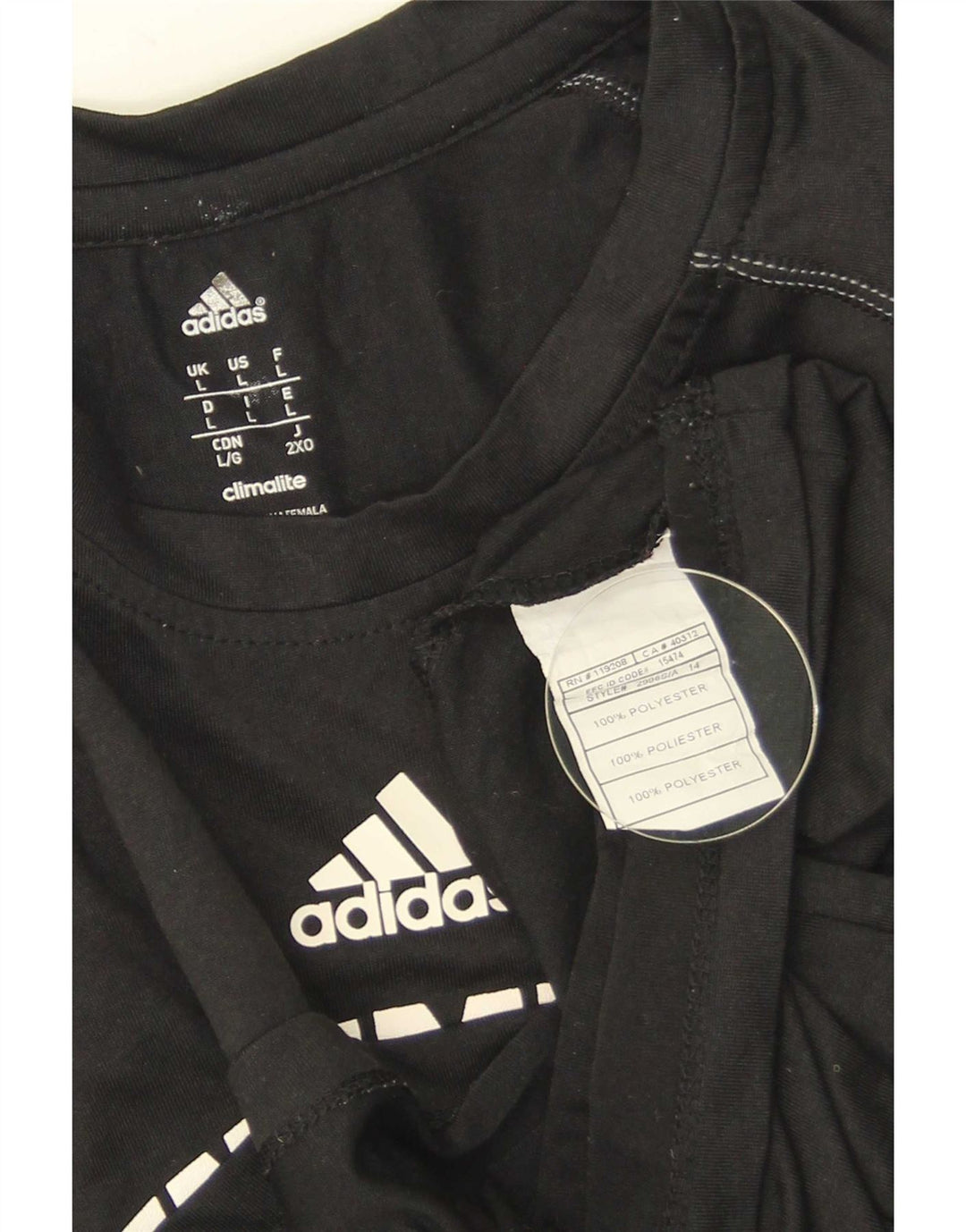 Męska koszulka z grafiką Adidas UNC Pembroke, duża, czarna, poliestrowa