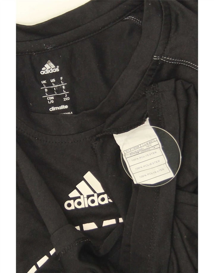 Męska koszulka z grafiką Adidas UNC Pembroke, duża, czarna, poliestrowa