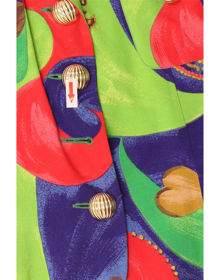 Damska marynarka w stylu vintage IT 42 Średni wielobarwny patchwork