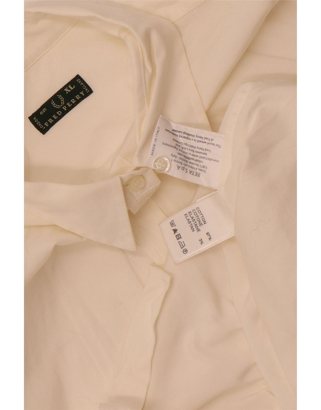 Koszula damska Fred Perry UK 18 XL, biała bawełna