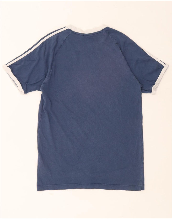 T-shirt męski ADIDAS, mały, niebieski, bawełniany