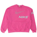 Damska bluza dresowa Nike Graphic Oversize UK 10, mała, różowa, bawełniana