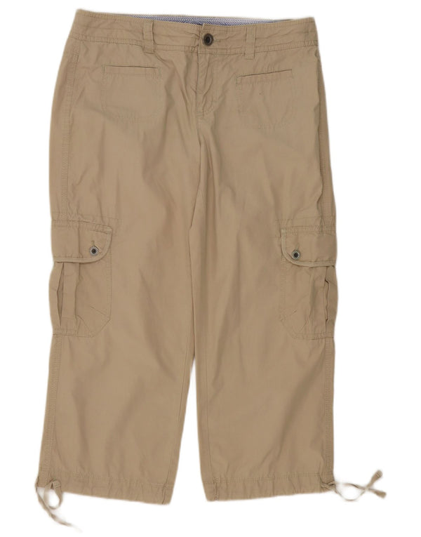 Spodnie damskie Tommy Hilfiger Crop Cargo US 6 Medium W32 L24 Beżowa bawełna