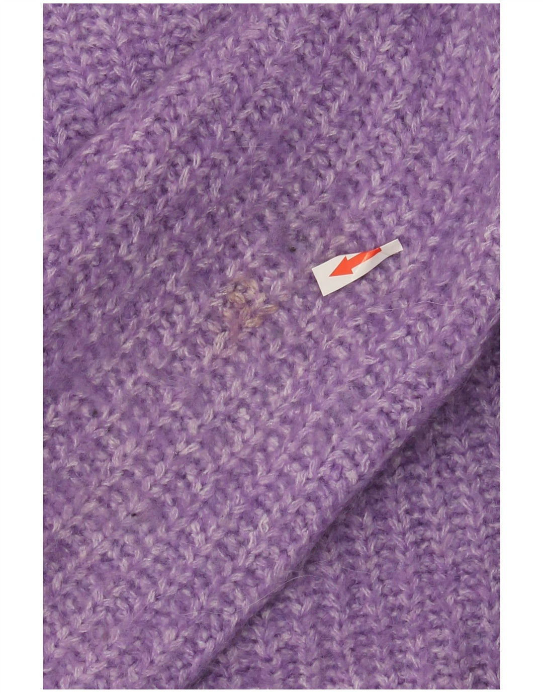 Damski sweter z okrągłym dekoltem Zara UK 14, średni fioletowy poliester
