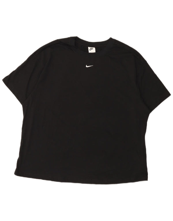 Damska koszulka oversize Nike UK 18 XL, czarna, bawełniana