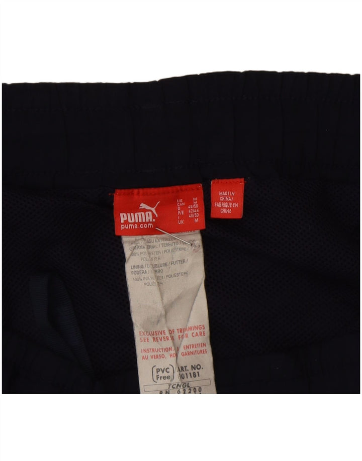 Męskie spodenki sportowe Puma, średni granatowy, poliester z blokami kolorów