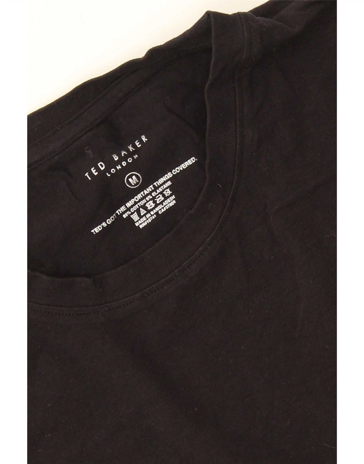 T-shirt męski Ted Baker, bawełniany, średni czarny