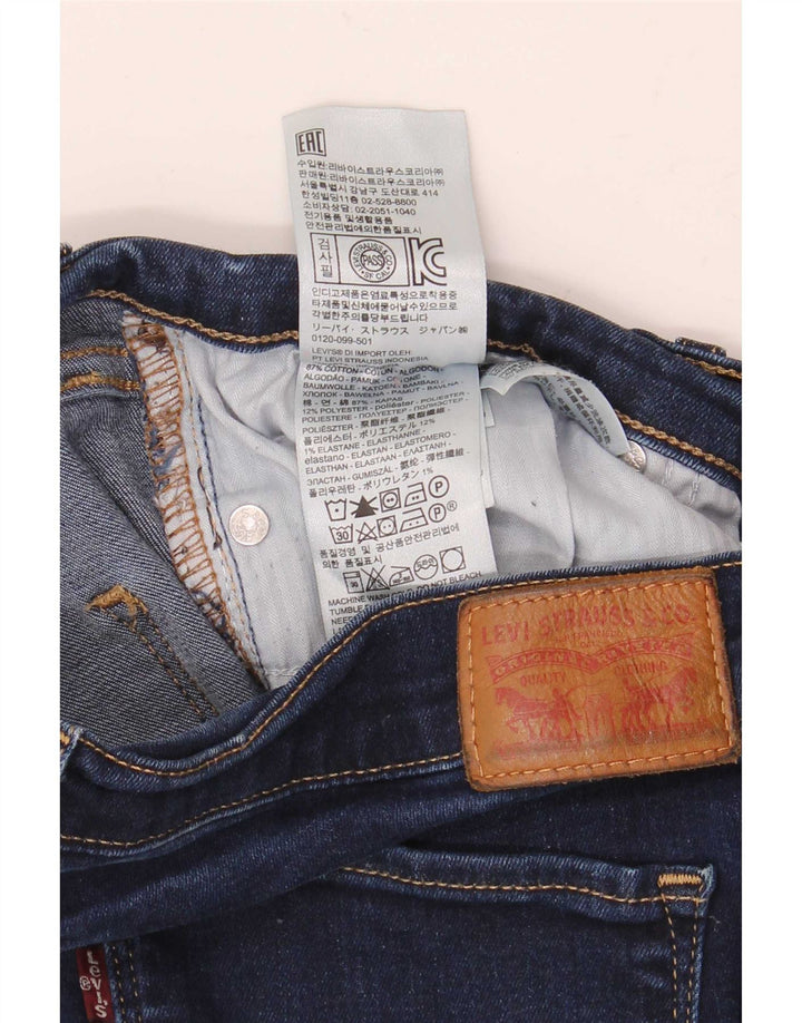 Damskie jeansy skinny Levi's W31 L30 Granatowa bawełna