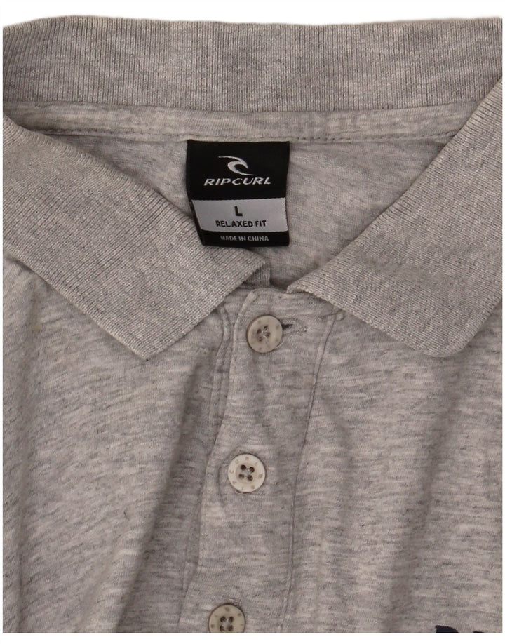 Męska koszulka polo Rip Curl o swobodnym kroju, w duże szare paski