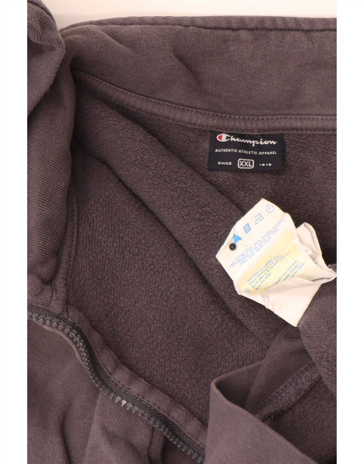 Męska kurtka dresowa Champion Graphic 2XL Szara bawełna