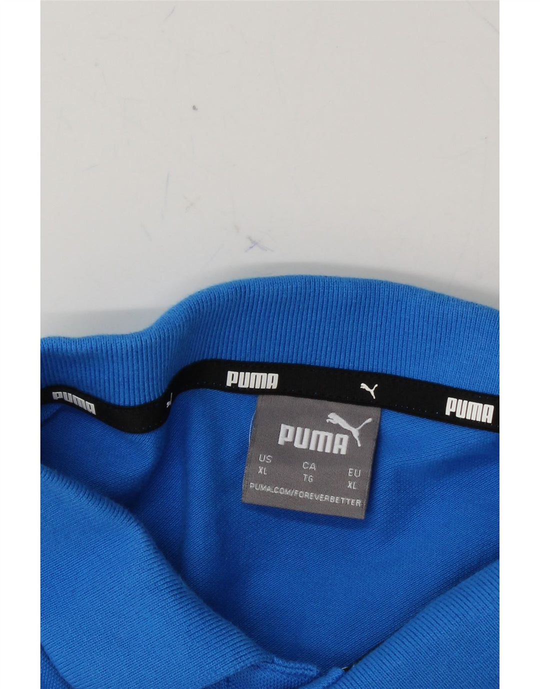 PUMA Mens Polo Shirt XL Blue Vintage Puma and Second-Hand Puma from Messina Hembry 