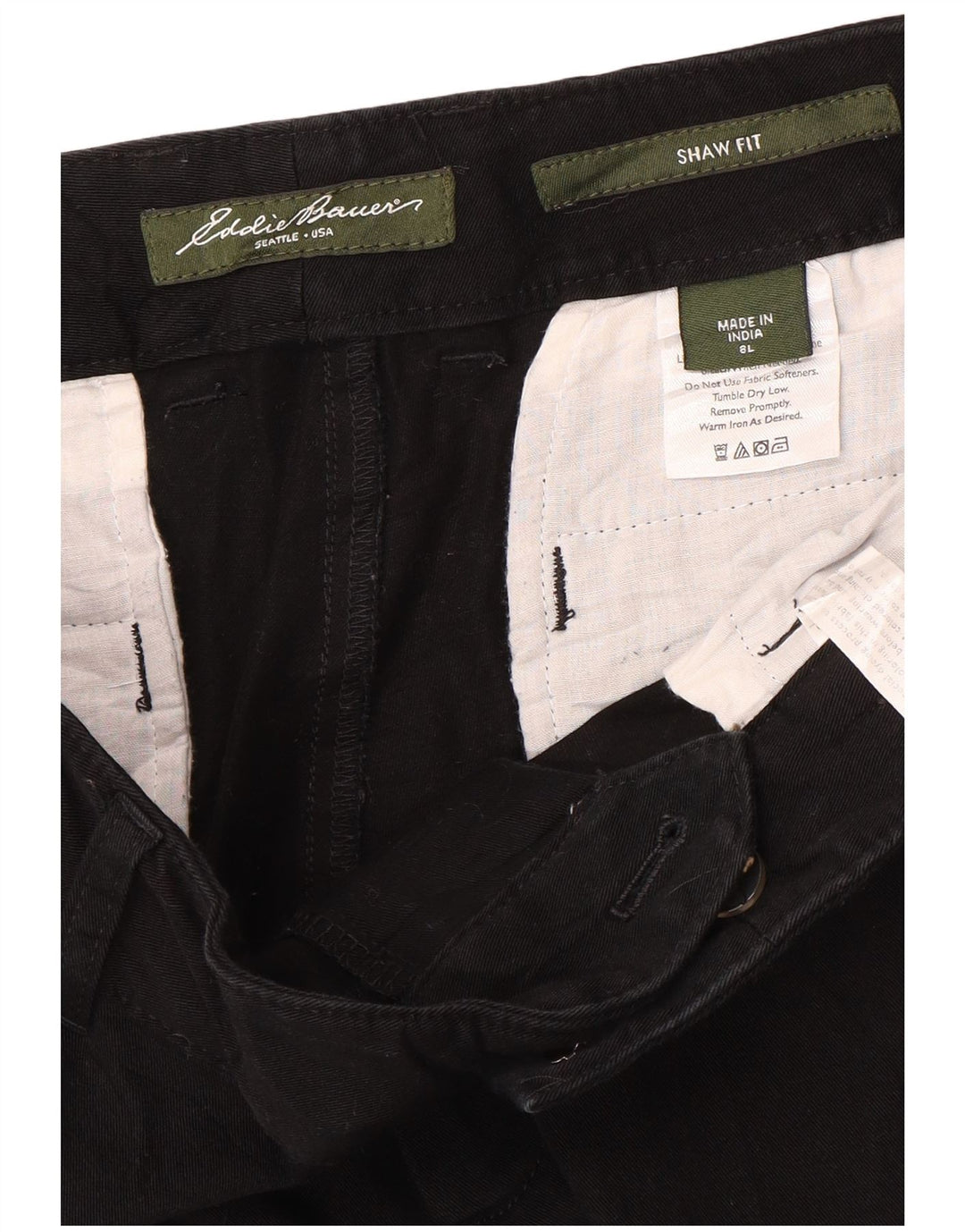 EDDIE BAUER Damskie spodnie typu casual US 8 Medium W32 L35 czarne