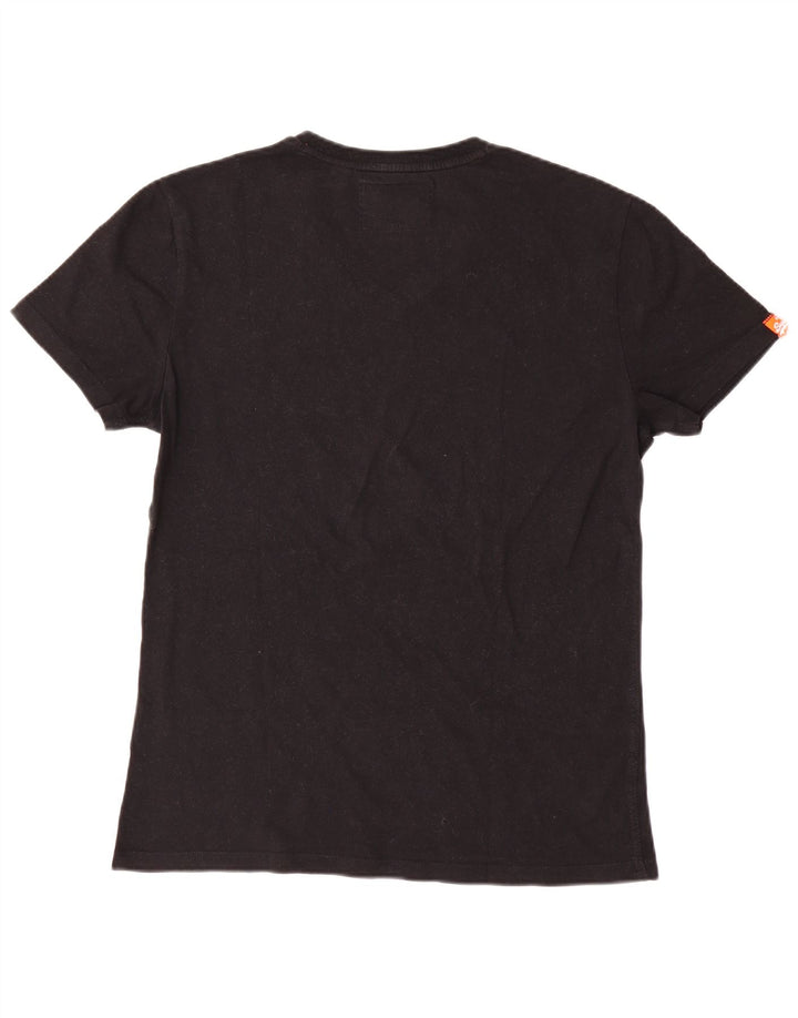 Męski T-shirt Superdry, duży, czarny, bawełniany
