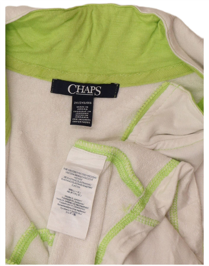 Damski dres bez rękawów Chaps UK 20 2XL Biała wiskoza