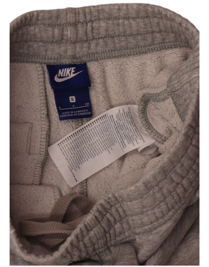 Męskie spodnie dresowe NIKE Joggery, małe, szare, bawełniane w cętki