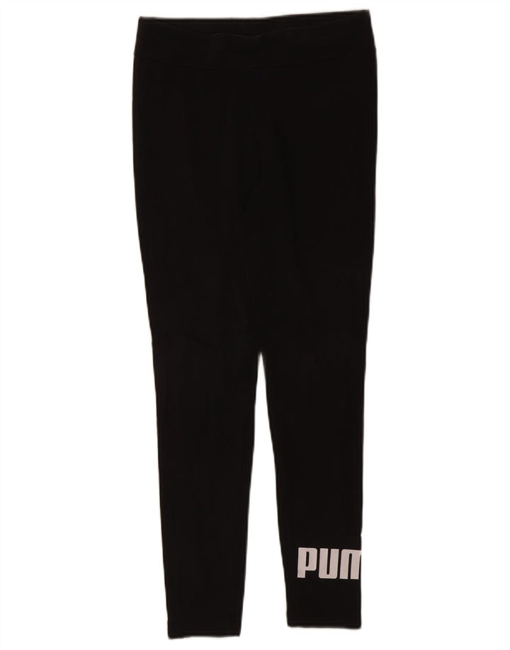 Damskie legginsy Puma Graphic UK 14, średnie czarne, bawełniane
