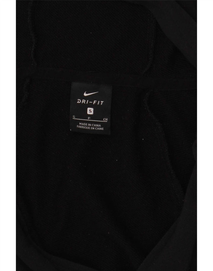 Męski sweter z kapturem i zamkiem błyskawicznym Nike Dri Fit, mały, czarny
