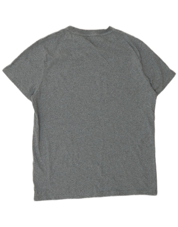 Męski T-shirt Superdry XL, szara bawełna w plamki