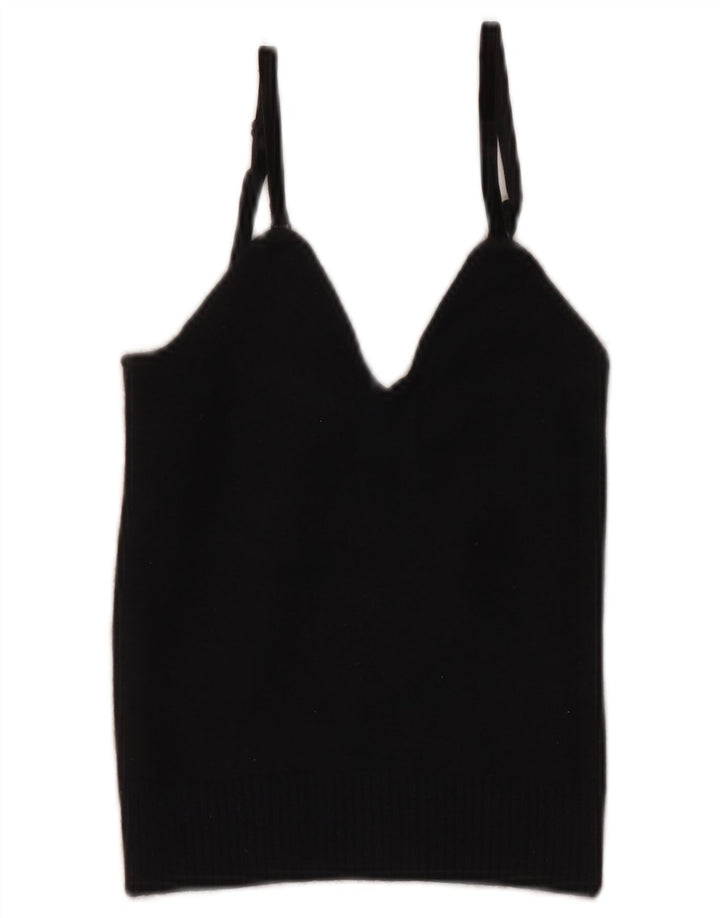 Damski top na ramiączkach Emporio Armani IT 40, mały, granatowy, wełniany