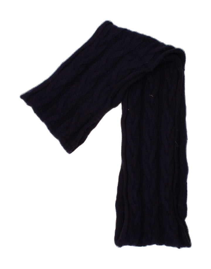 LACOSTE Womens Knit Cowl Scarf One Size Navy Blue Wool Winter Vintage Lacoste and Second-Hand Lacoste from Messina Hembry 