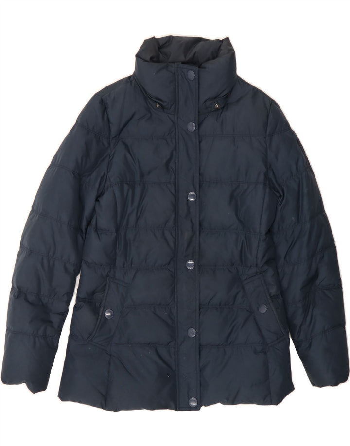 TOMMY HILFIGER Womens Padded Jacket UK 14 Medium Navy Blue Polyester Vintage Tommy Hilfiger and Second-Hand Tommy Hilfiger from Messina Hembry 