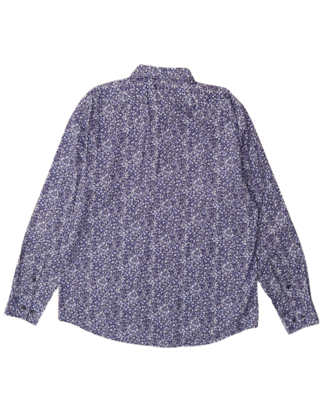 Koszula męska Hugo Boss o regularnym kroju, rozmiar 43 17 XL, niebieska bawełna w kwiaty