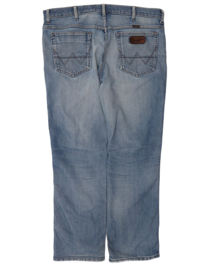 Męskie jeansy Wrangler Texas Stretch Straight W40 L30, niebieska bawełna