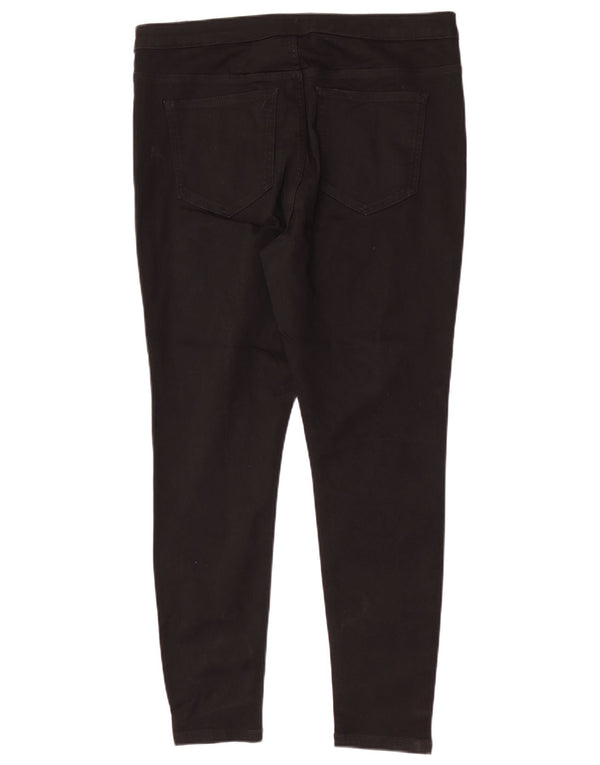 Marks & Spencer Damskie spodnie codzienne z wysokim stanem UK 18 XL W34 L28 Czarne