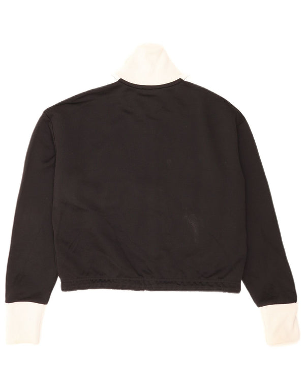 Damska kurtka dresowa Puma Crop Top UK 6 XS Czarny poliester z blokami kolorów