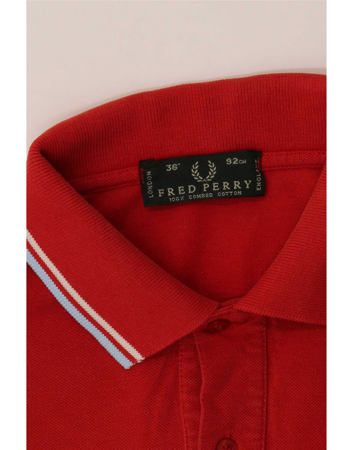 Męska koszulka polo Fred Perry, mała, bawełniana w czerwone paski