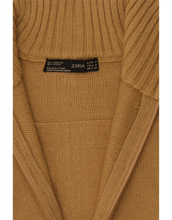 Sweter damski Zara, UK 12, średni khaki, akryl