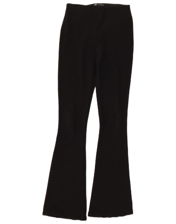 Spodnie damskie Zara Flare, małe, W26 L30, czarne