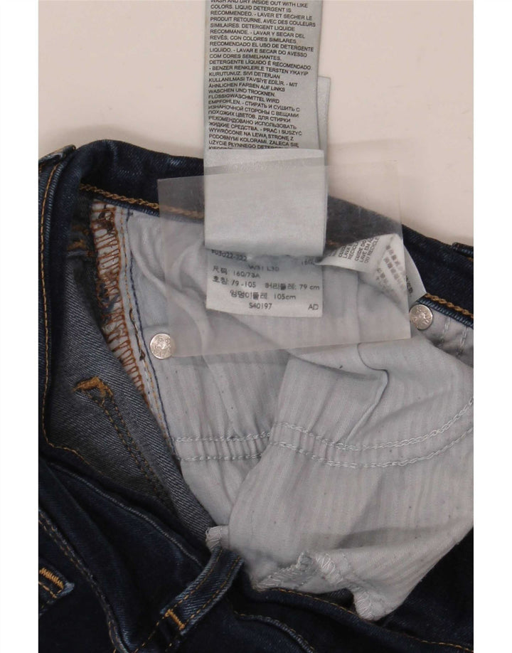 Damskie jeansy skinny Levi's W31 L30 Granatowa bawełna