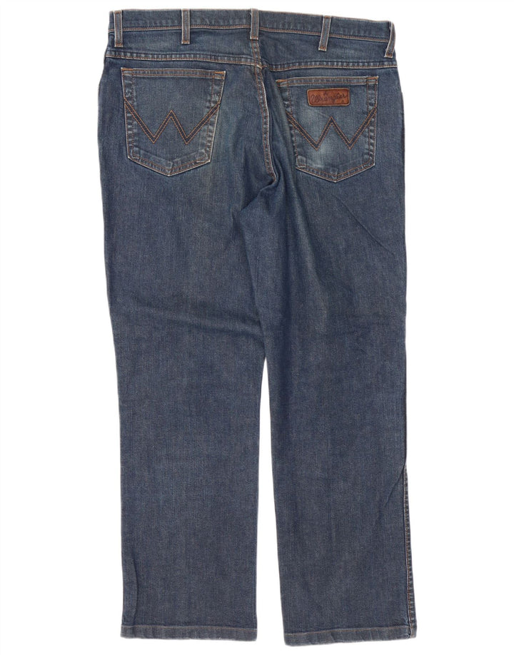Męskie jeansy Wrangler Texas Stretch Straight W38 L29 Niebieskie, bawełniane